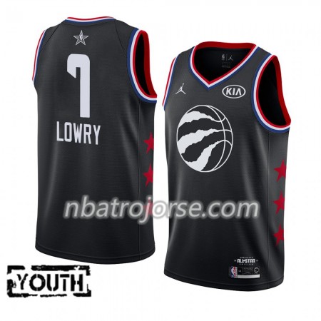 Barn Toronto Raptors Tröja Kyle Lowry 7 2019 All-Star Jordan Brand Svart Swingman